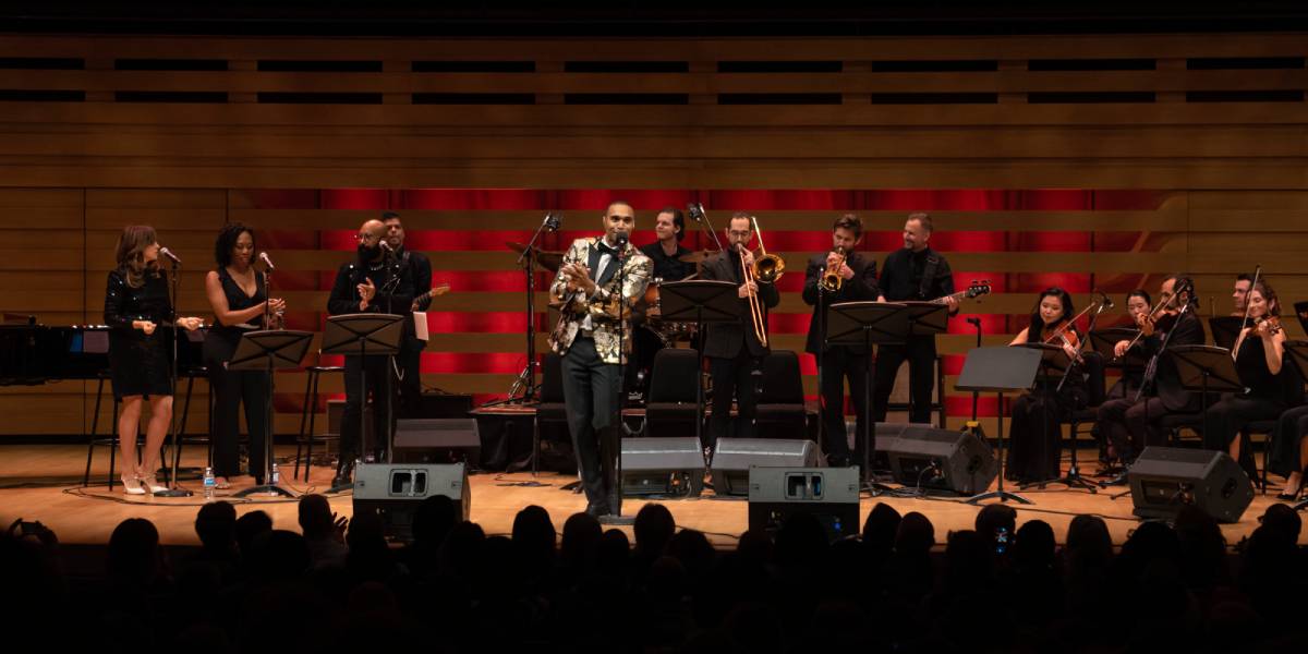 Sean Jones and his band on stage
